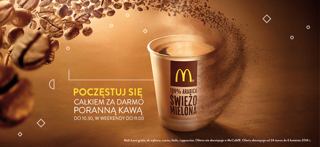 McDonalds: kawa gratis