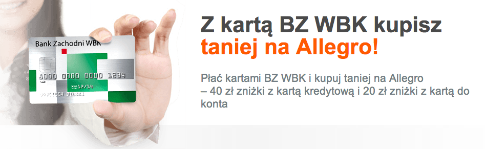 BZWBK: Kupuj na allegro do 40 zł taniej
