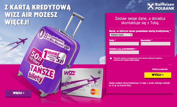 Karta kredytowa Wizz Air