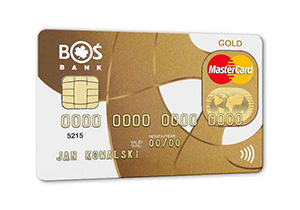 MasterCard Gold BOŚ Bank: 150 zł premii