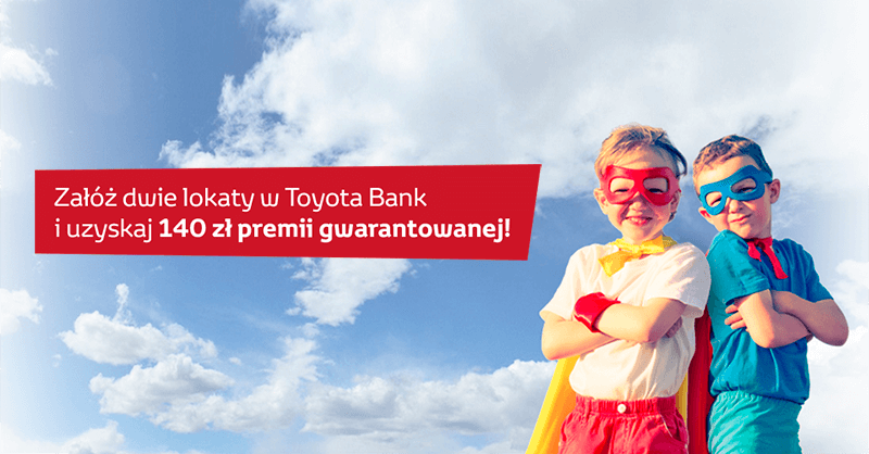 140 zł premii w promocji Super Duet Toyota Bank