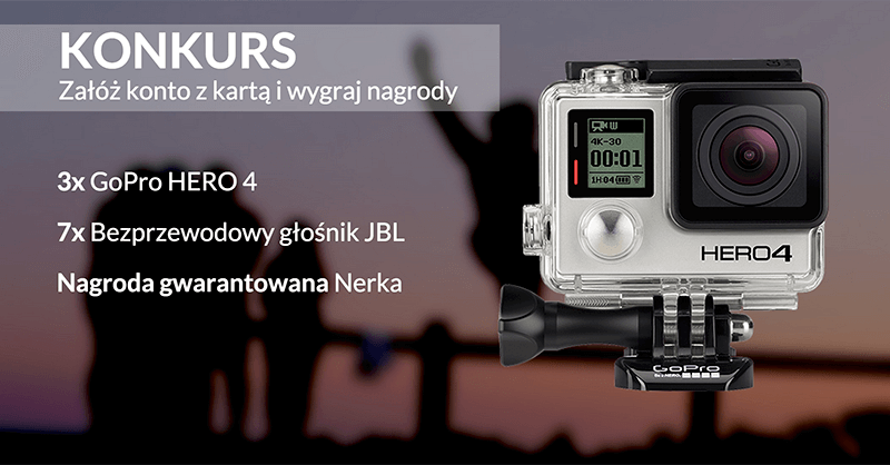 Konkurs: Konto Wymarzone + nerka + GoPro + głośniki JBL