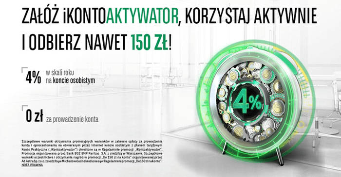 iKontoaktywator - premia 150 zł