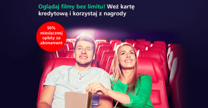 BZWBK: 50% zniżki na abonament Cinema City Unlimited za wyrobienie karty kredytowej