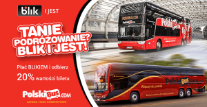 PolskiBus: 20% zwrotu za płatności BLIKiem
