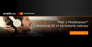25 zł zniżki na empik.com za płatność portfelem MasterPass