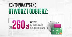 Groupon: Do 260 zł za założenie Konta Praktycznego BGŻ BNP Paribas