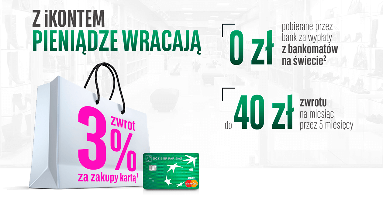 200 zł za założenie iKonta BGŻ BNP Paribas