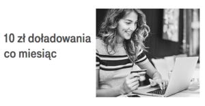 10 zł co miesiąc za podanie numeru T-Mobile/Heyah w bankowości internetowej T-Mobile Usługi Bankowe