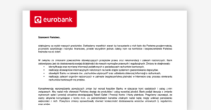 Zmiana regulaminu i tabeli opłat w Eurobanku od 1 sierpnia 2017