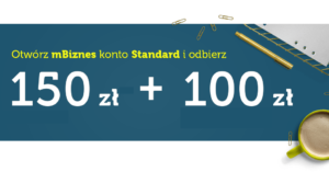 150 zł na start + 100 zł na ZUS w kolejnej promocji mBank i serwisu Bankier