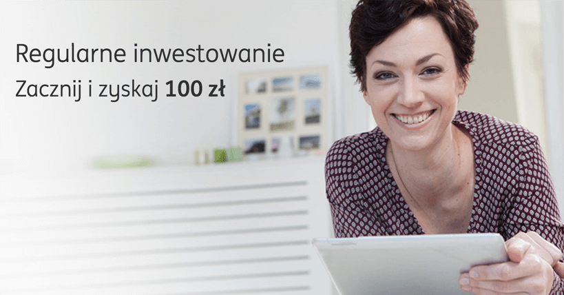 Premia 100 zł za regularne inwestowanie w ING
