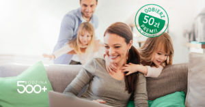 50 zł premii za wpływ Rodzina 500+ w BGŻ BNP Paribas