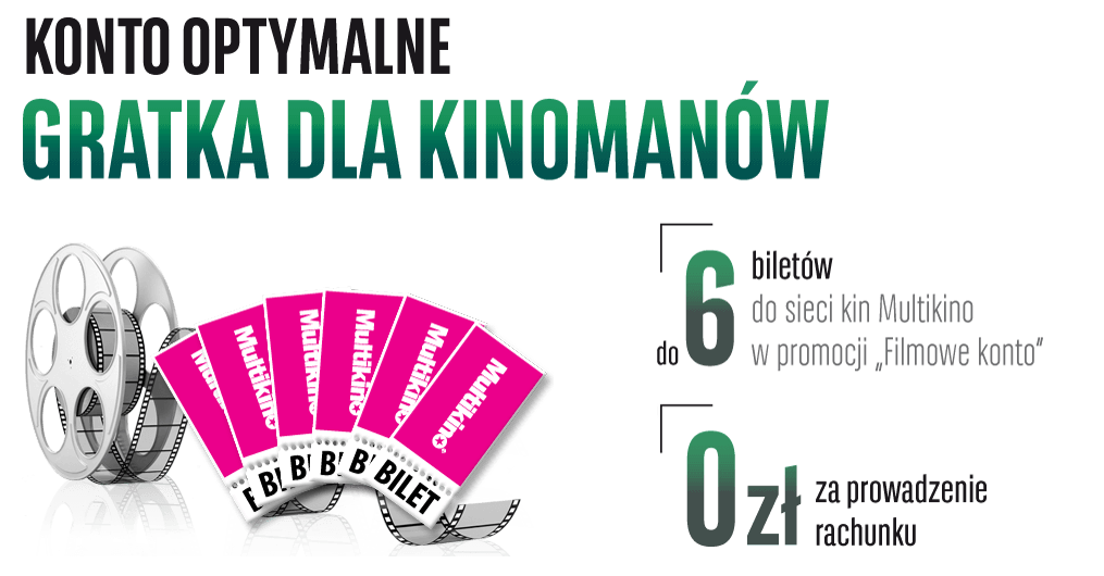 Filmowe Konto - 6 biletów do Multikina od BGŻ BNP Paribas