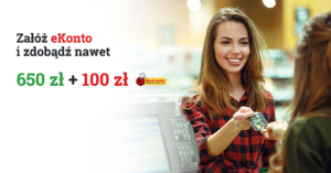 mBank: 100 zł do Biedronki i do 650 zł moneybacku za założenie eKonta!