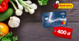 400 zł do wydania w Biedronce za wyrobienie bezpłatnej karty Citi Simplicity!