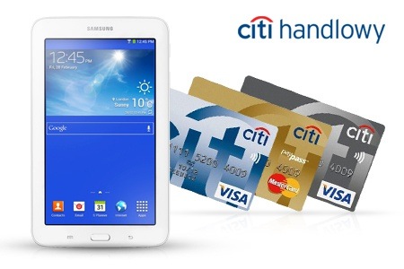 Citibank: tablet Samsung Galaxy Tab3 na groupon.pl