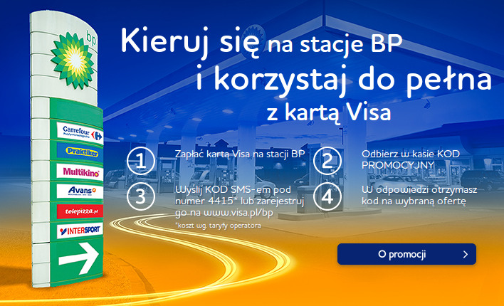 Visa: kieruj się na stację BP