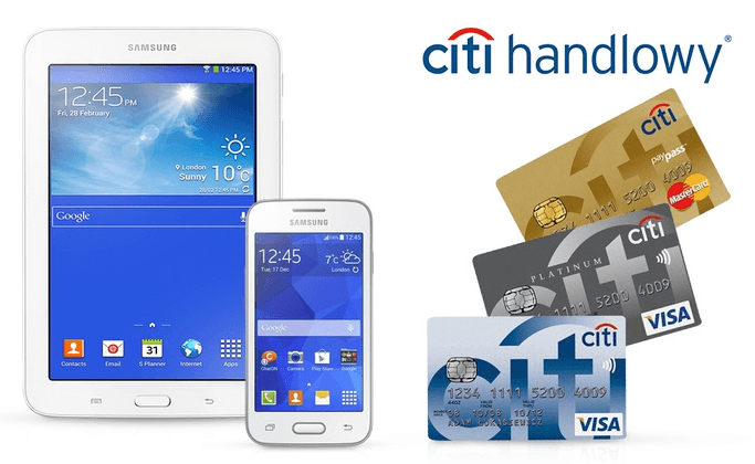 Citi Bank: telefon lub tablet za kartę kredytową
