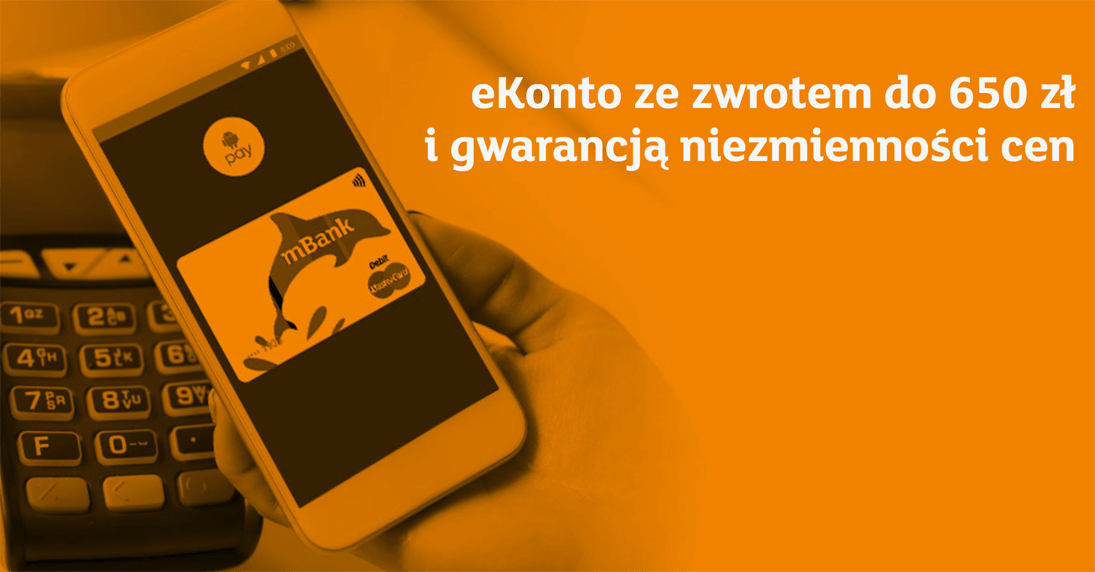 650 zł za założenie eKonta i gwarancja niezmienności opłat
