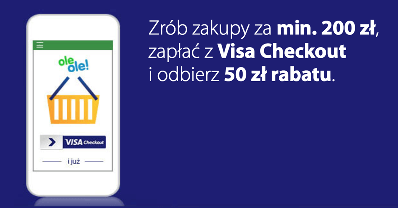 50 zł rabatu z Visa Checkout na oleole.pl - kod rabatowy VISA50