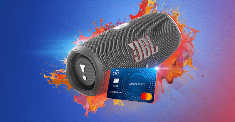 Głośnik JBL Charge 5 za kartę kredytową Citibanku