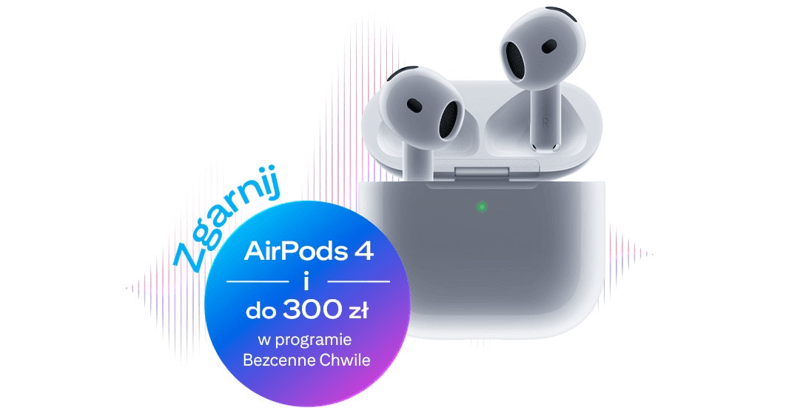 Apple AirPods 4 za kartę kredytową Citibanku