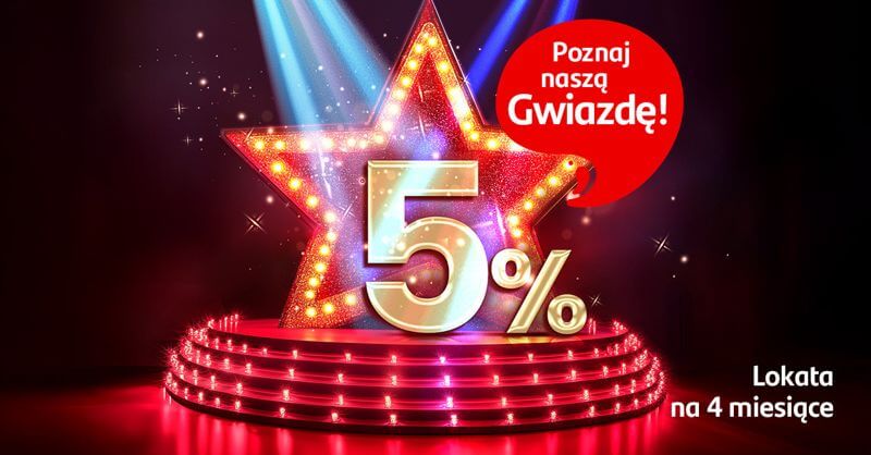 5% bez zakładania konta na Lokacie na nowe środki w Santander Consumer Banku