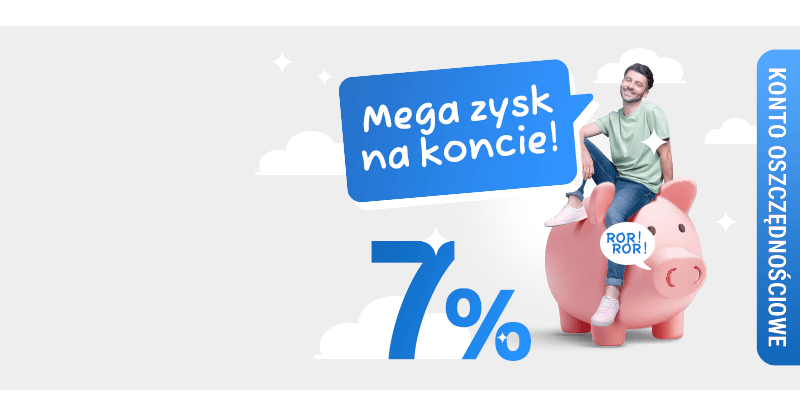 7% na koncie oszczędnościowym do 20 000 zł w Banku Pocztowym