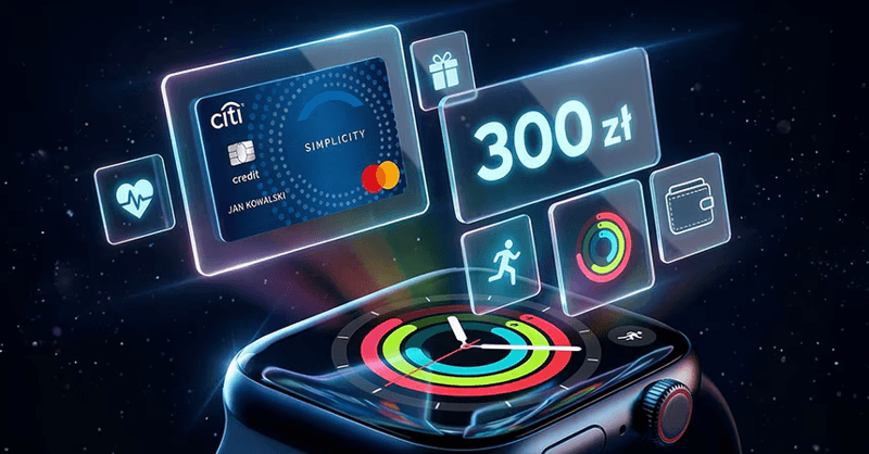 Apple Watch SE 3 + 300 zł w gotówce za wyrobienie karty kredytowej Citibanku!