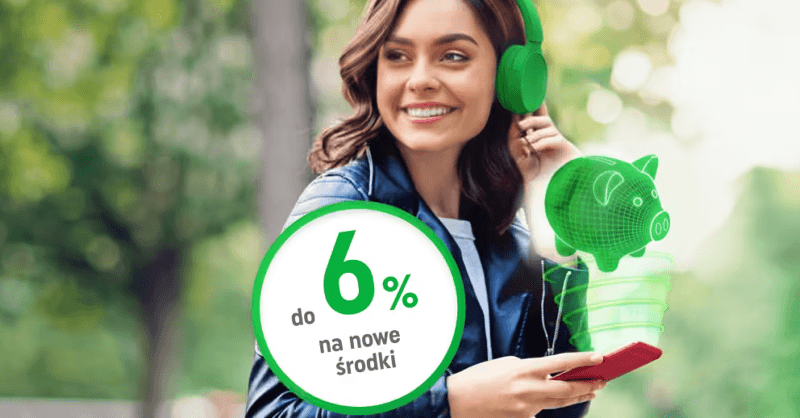 6% dla nowego klienta i do 4,5% dla wszystkich na Elastycznym Koncie Oszczędnościowym